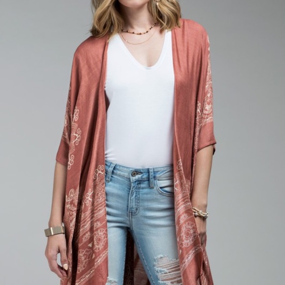 Jackets & Blazers - Last 1! NWT Boho Mandala Print Kimono